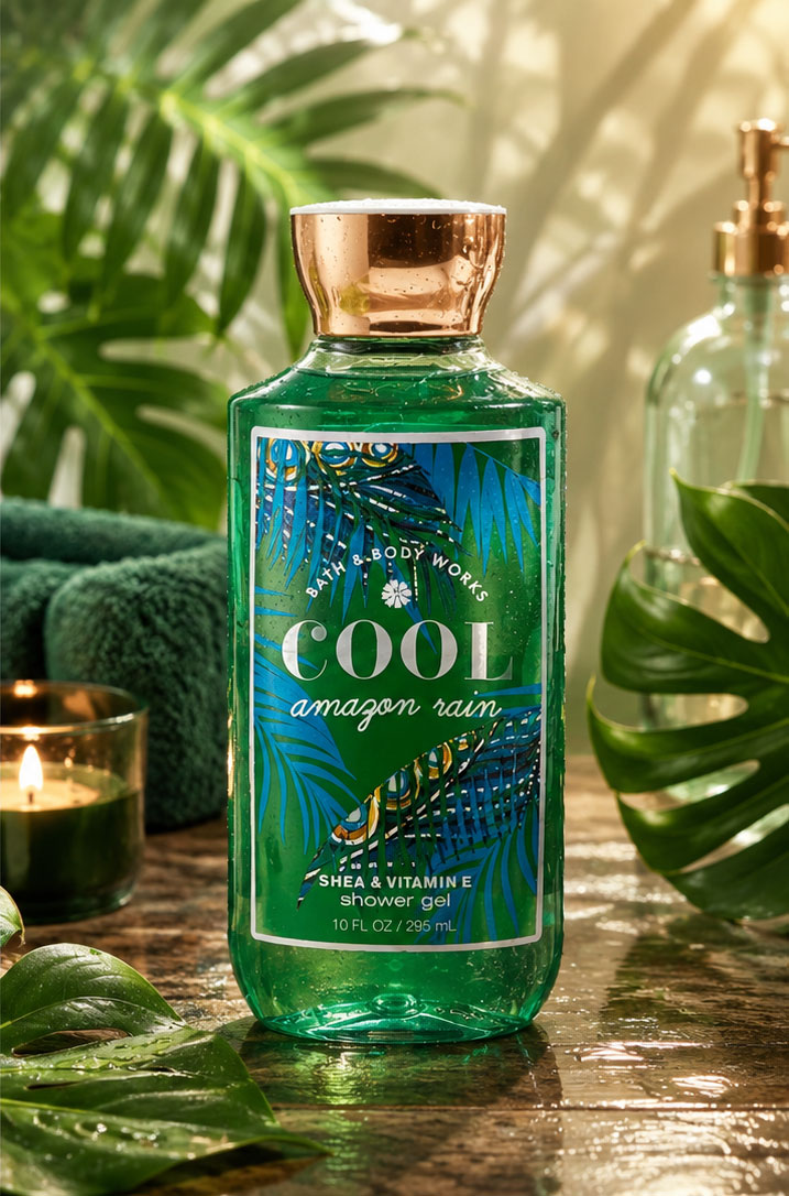 شاور ژل بس اند بادی ورکز Cool Amazon Rain